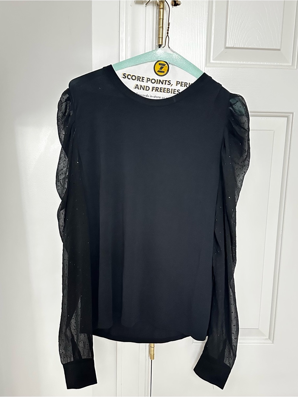 Generation Love Black Puff Sleeve Long Sleeve Top